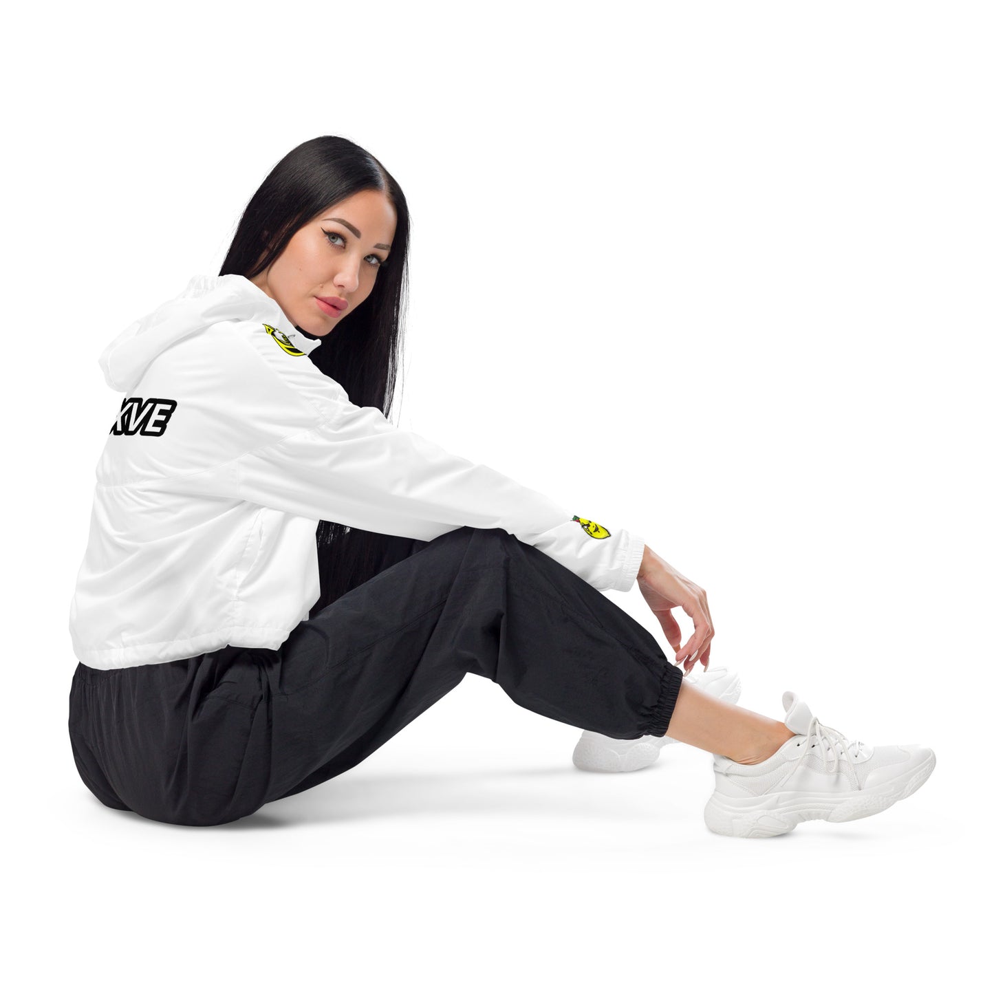 LXVE X Cartel LLC - Women's Cropped Windbreaker