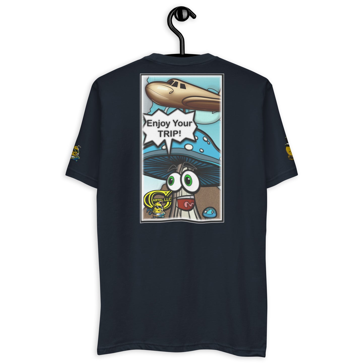 'Enjoy Your Trip!' Embroidered Men's Short Sleeve T-shirt