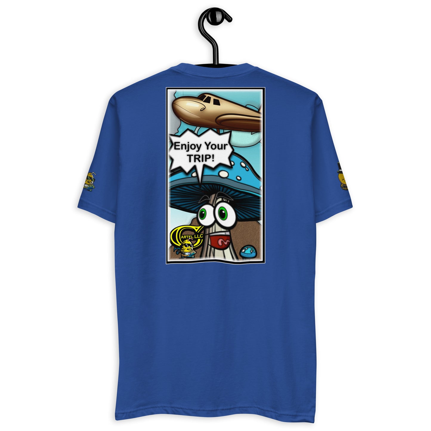 'Enjoy Your Trip!' Embroidered Men's Short Sleeve T-shirt