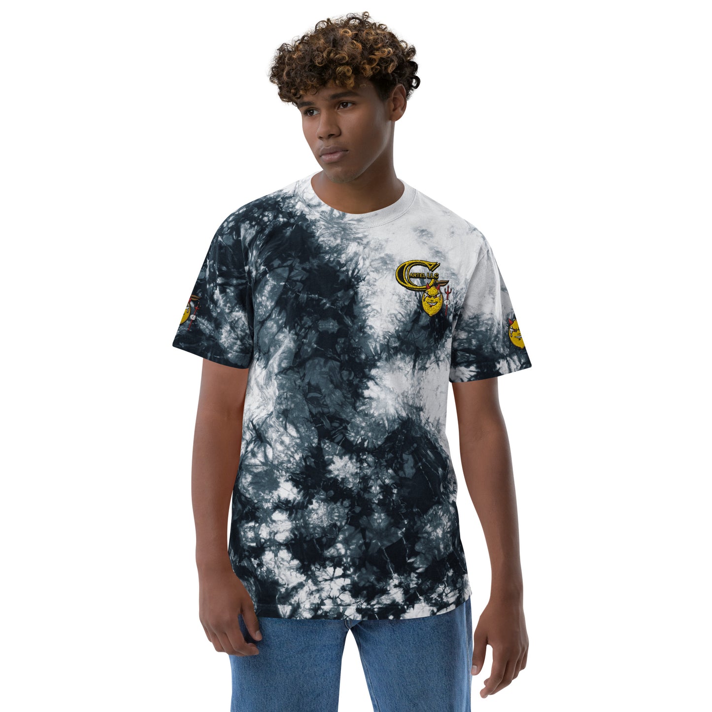 'Devil Lemon' - Oversized Tie-Dye Shirt (Unisex)