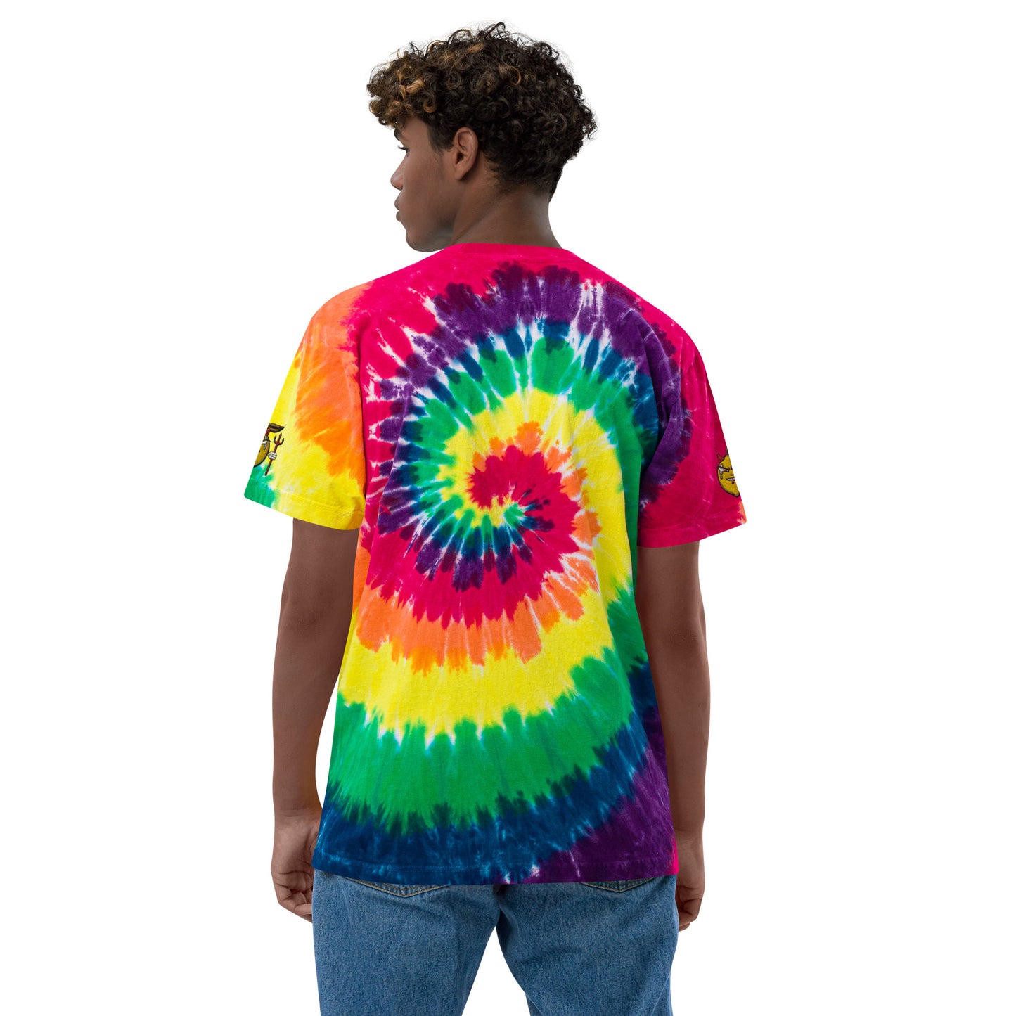 'Devil Lemon' - Oversized Tie-Dye Shirt (Unisex)