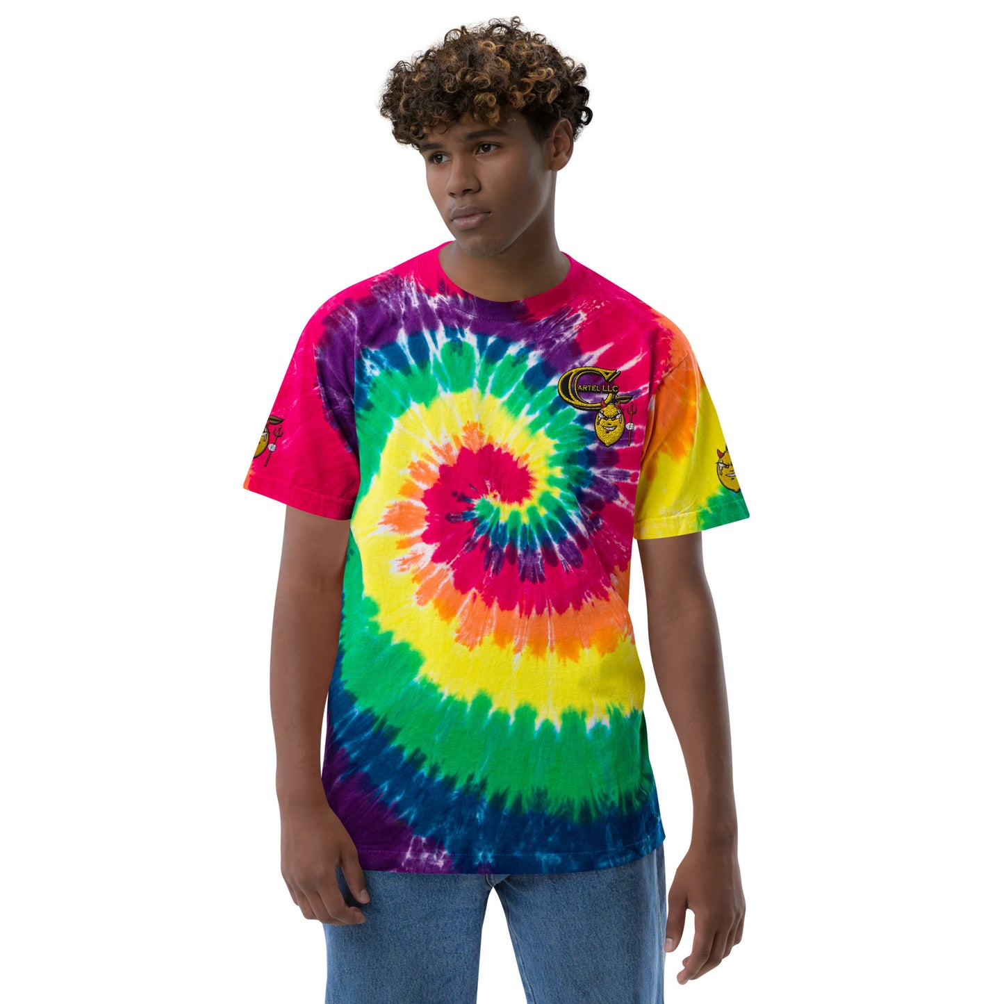 'Devil Lemon' - Oversized Tie-Dye Shirt (Unisex)