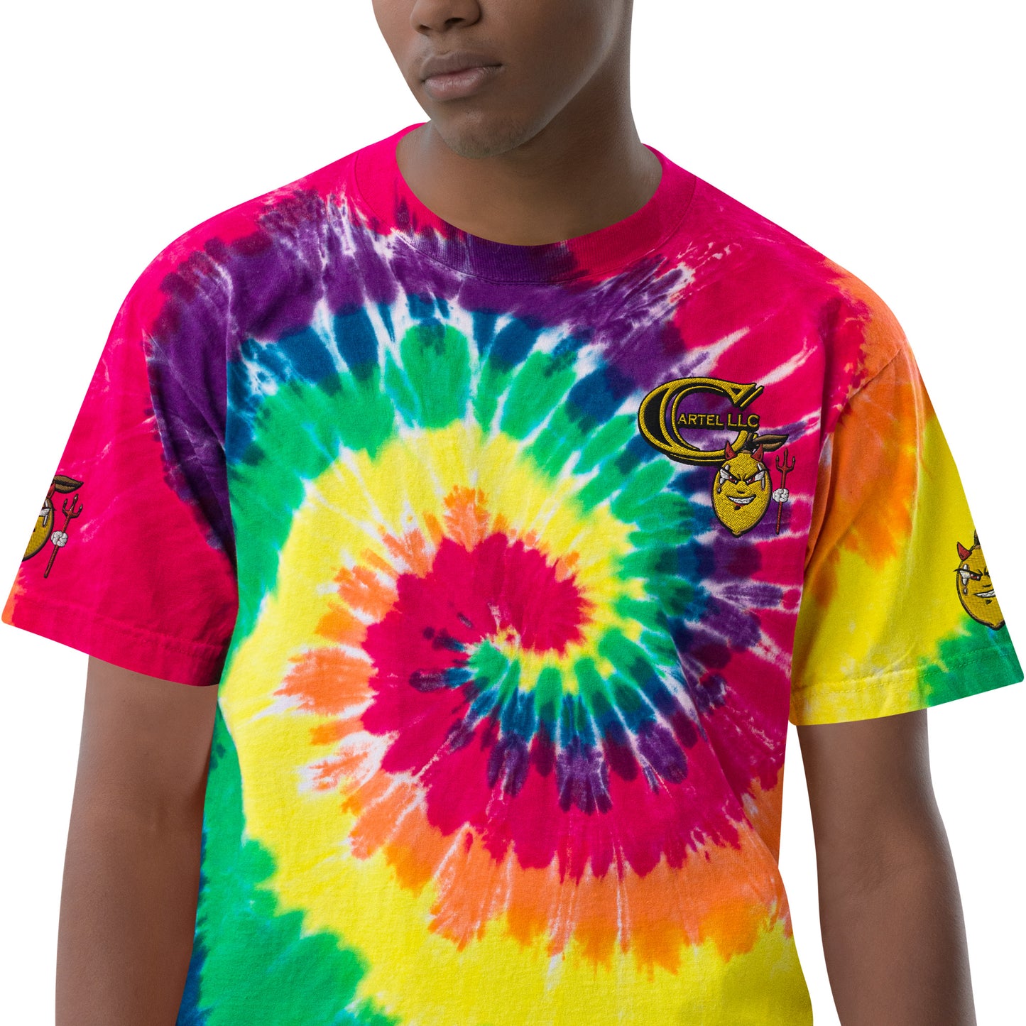 'Devil Lemon' - Oversized Tie-Dye Shirt (Unisex)