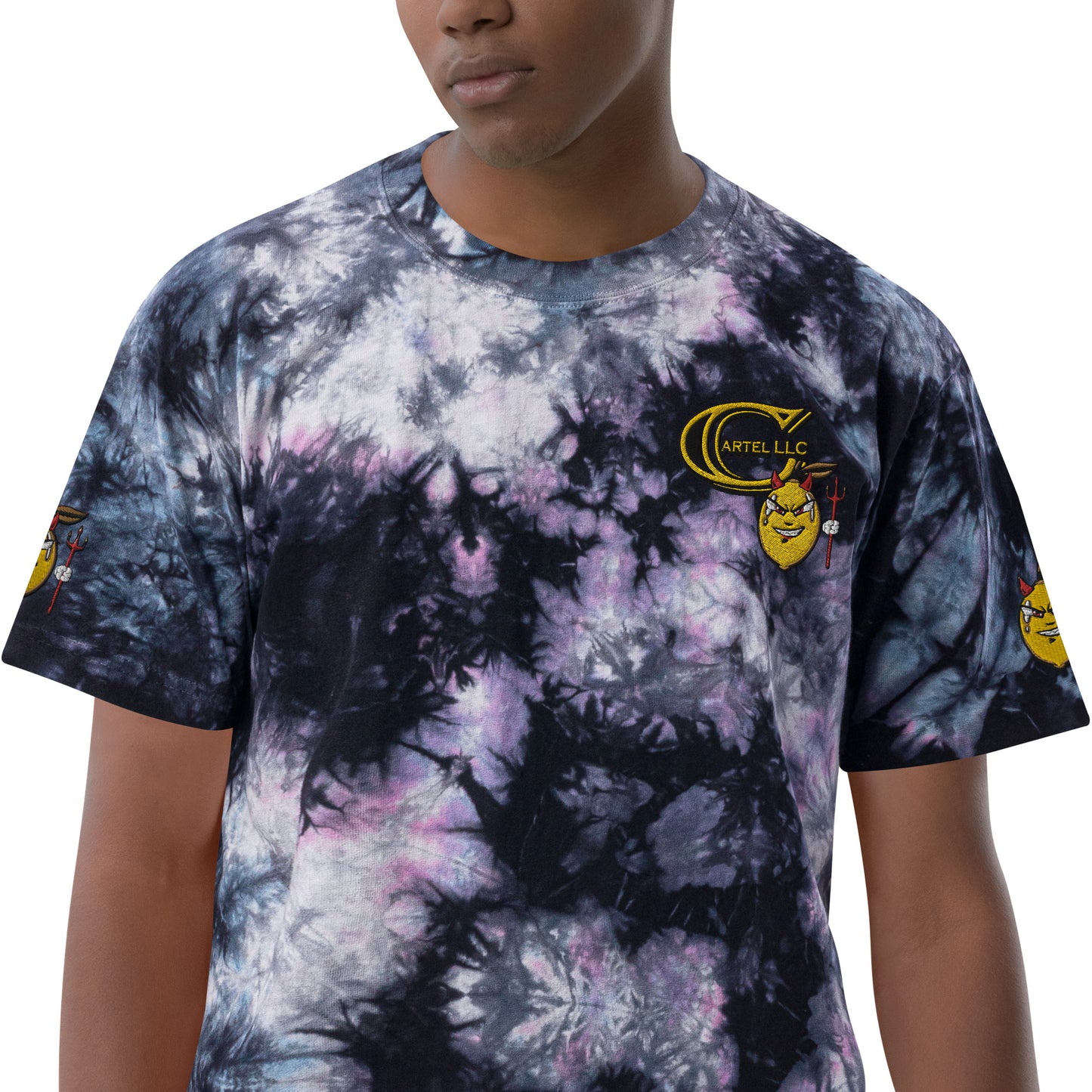 'Devil Lemon' - Oversized Tie-Dye Shirt (Unisex)