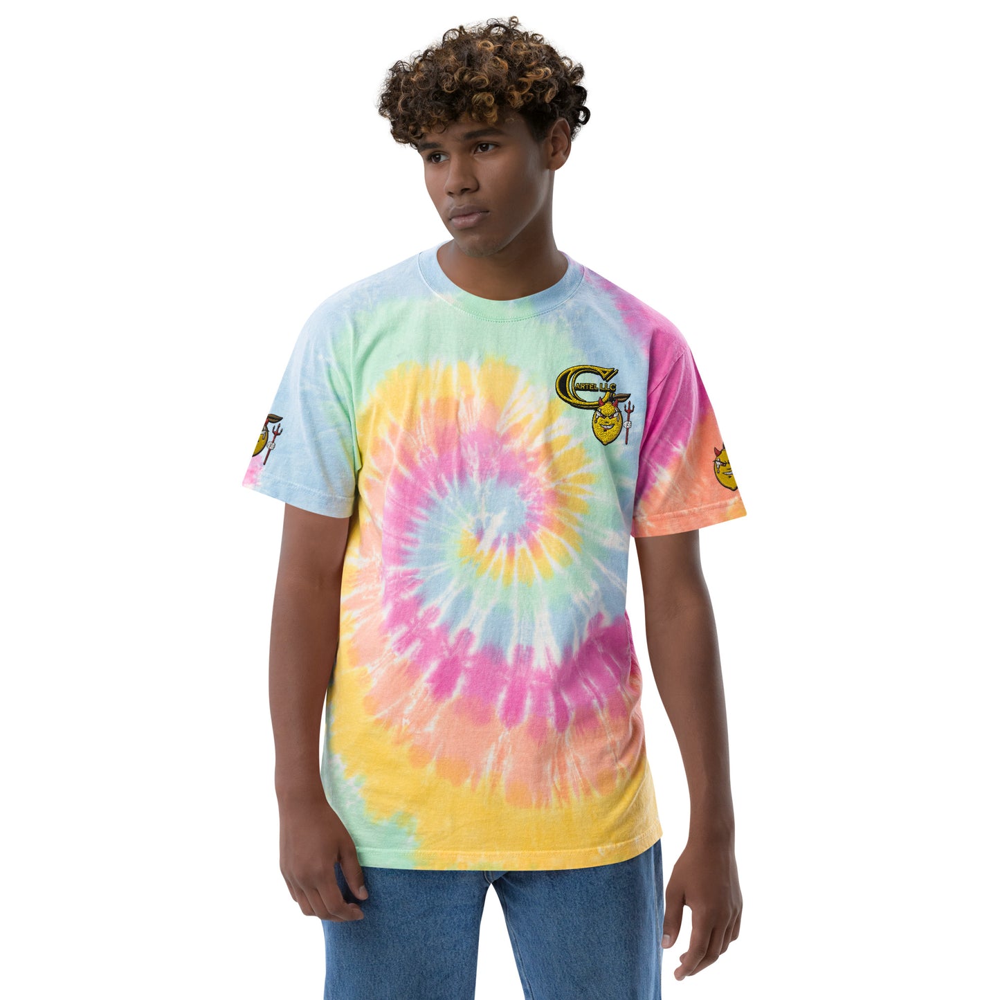 'Devil Lemon' - Oversized Tie-Dye Shirt (Unisex)