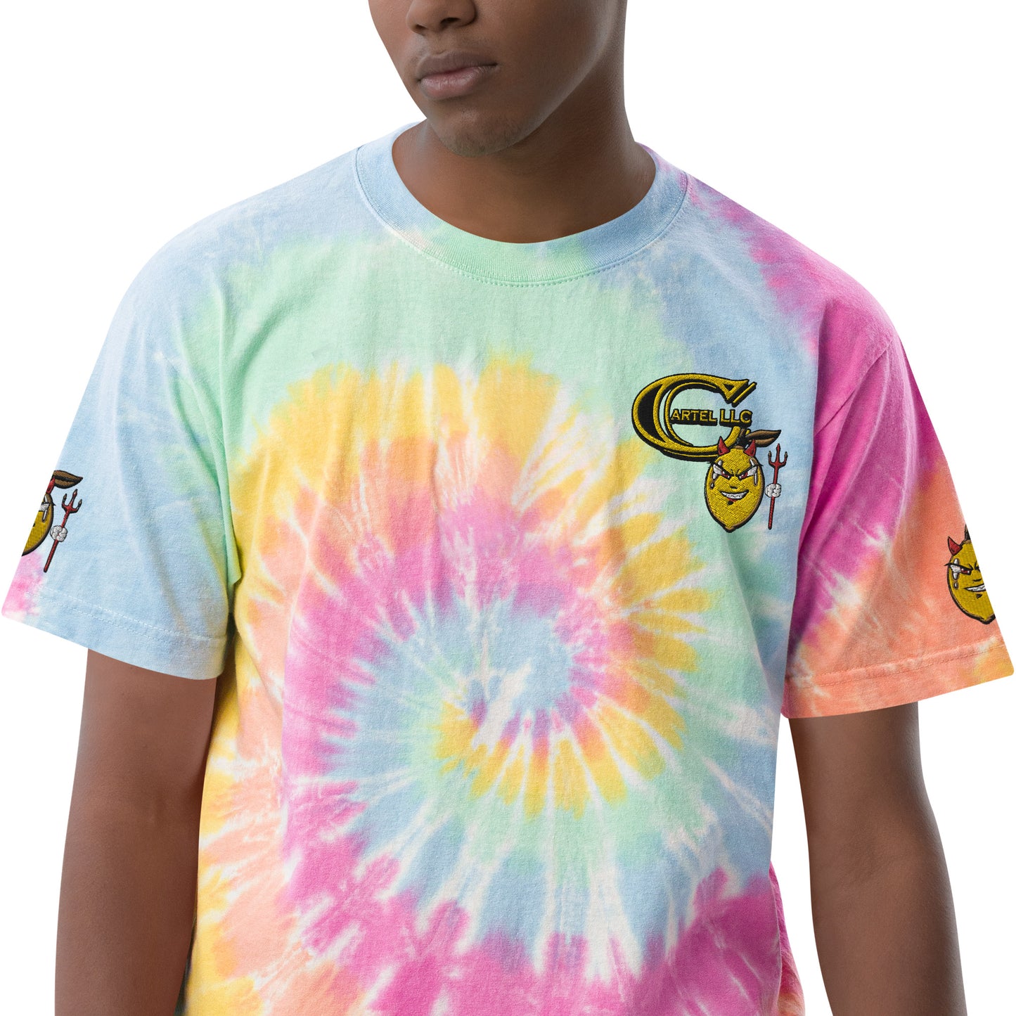 'Devil Lemon' - Oversized Tie-Dye Shirt (Unisex)