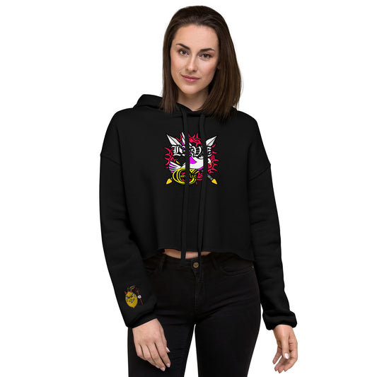 'Aphrodite' LXVE x Cartel LLC - Women's Crop Hoodie